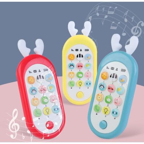 Electronic Toy Cartoon Phone Kids Mobile Phone Cellphone Telephone Educational Learning Toys Music Toy Baby Infant Teether Phone