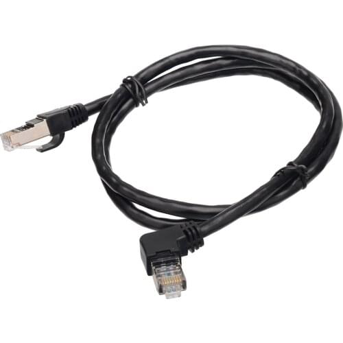 Cat6 Ethernet Cable RJ45 Right Angle UTP Network Cable Patch Cord 90 Degree Cat6a Lan Cables for Laptop Router TV BOX 3.3feet