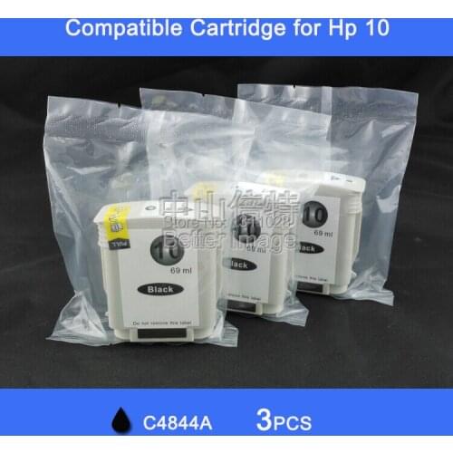 INK WAY 3 Pack Black Compatible Ink Cartridge for HP 10 XL C4844A suitable for HP Business Inkjet 1000 1100 1100D 1100Dtn etc