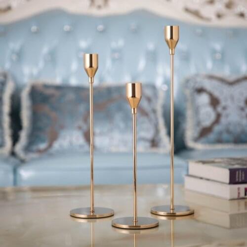 Wedding Event Metal Candlestick Holder Candle Stand Home Decoration