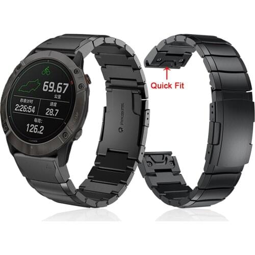 Fenix 5 5S 5X Plus/3 HR/MARQ Metal Strap for Garmin Fenix 6 6S 6X Band Bracelet Stainless Steel QuickFit Watchband 20 22mm 26mm