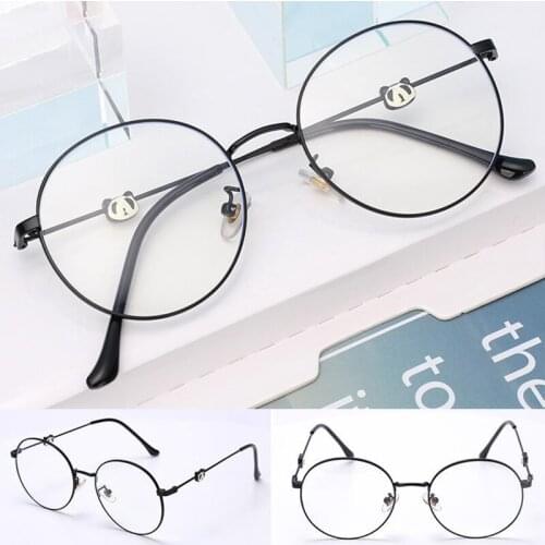 Cute 3D Panda Glasses Anti-Blue Light Anti-Radiation Glasses Round Shaped Fashion for Women LL@17