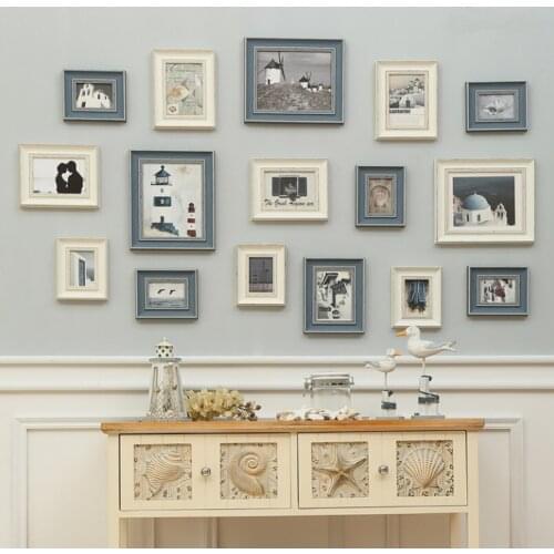 Retro Style 16pcs Wood Photo Frames Living Room Decor Family Wedding Picture Frames Set Vintage Quality Frames Porta Retrato 5