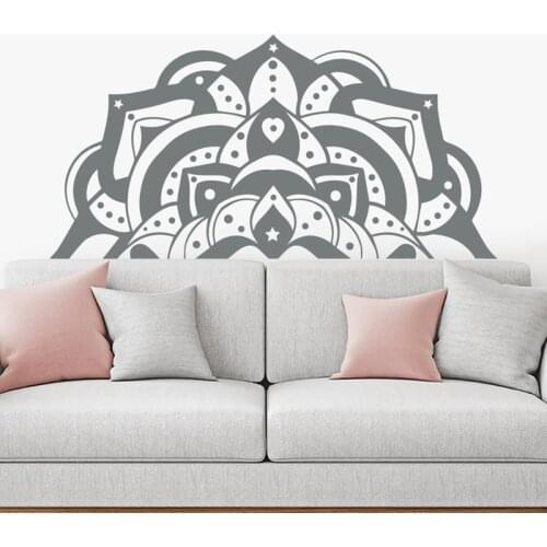 NEW Hand Painted Mandala Wall Decal Sticker Meditation Decor- Mandala Decal Large Wall Decor Living Room Bedroom Yoga C15-06