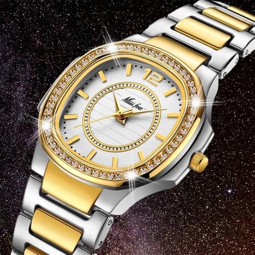 Luxury Deisgn Geneva Women Watch 18k Gold Silver Quartz Womens Watches Pave CZ Diamond Female Clock Fashion Ladies Wristwatch