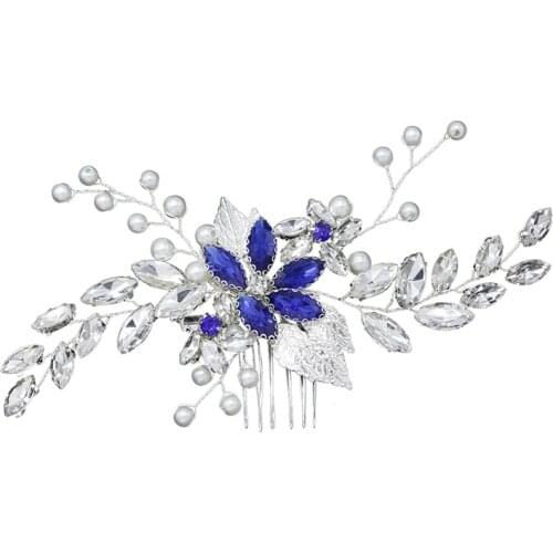 Wedding Hair Accessories, Hair Pieces Comb for Brides Bridal Silver color Vintage Headpiece Comb Hair Clip