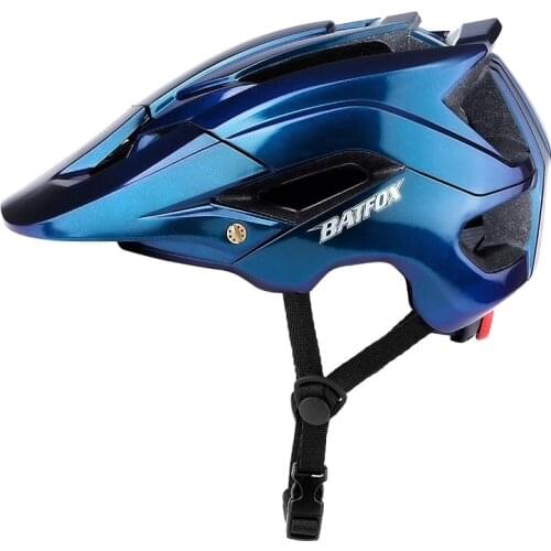 BATFOX Cycling Helmet Women Men Bicycle Helmet MTB Bike Mountain Road Cycling Safety Outdoor Sports Lightweight Big Visor Helmet