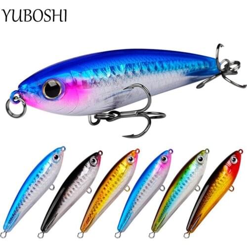 YUBOSHI Brand High Quality 1Pcs Artificial Bionic Chubby Fish Pencil Fishing Lure 8.5cm/11.5g Sinking Fishing Tackle