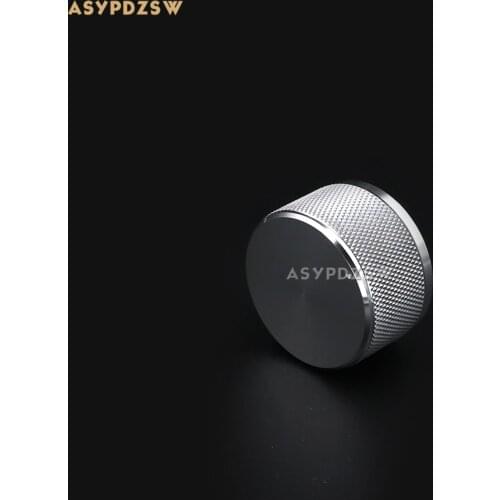 1 PCS Full aluminum Knurled Black 38*22 DAC/Amplifier solid Volume potentiometer knob