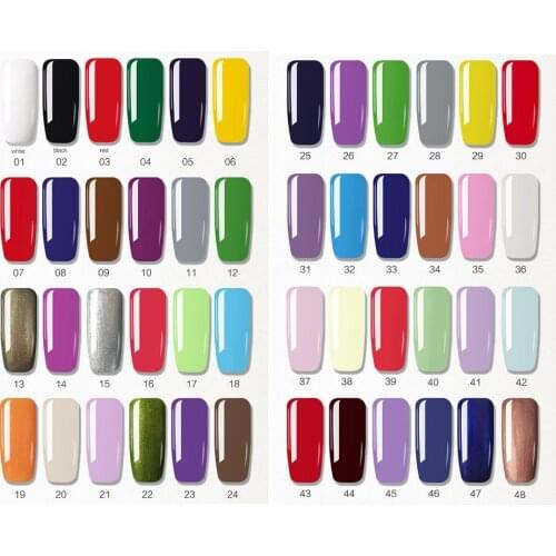 10ml UV Gel Nail Polish Nail Gel Long-Lasting 10ml Pure Black Nail Gel Varnish Manicure Gel Polish Lacquer