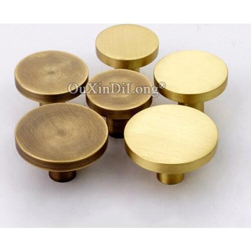 Retro 2PCS European Solid Brass Kitchen Cabinet Door Handles Cupboard Wardrobe Drawer Dresser Wine Cabinet Pulls Handles & Knobs