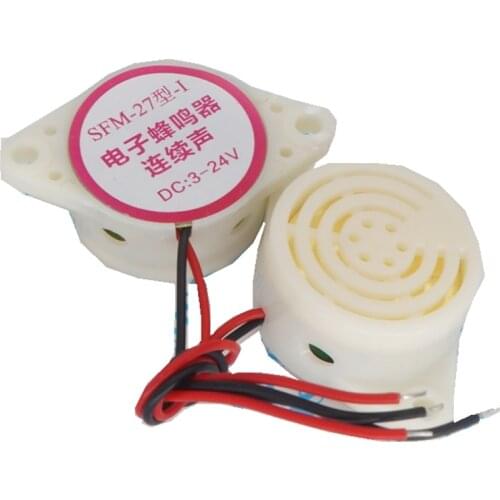 2PC/Lot 95DB Alarm High-decibel 3-24V 12V Electronic Buzzer Beep Alarm Intermittent Continuous Beep for SFM-27
