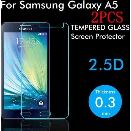 2PCS Tempered Glass For Samsung Galaxy A5 A500 A5000 Screen Protector protective film For Samsung Galaxy A5 A500 A5000 Glass
