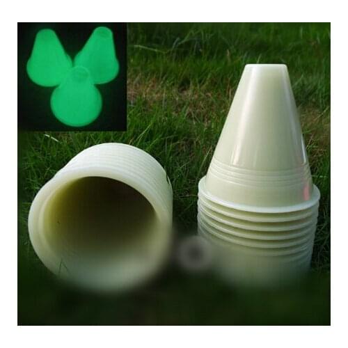20 Pcs Fluorescent light Skating Cone Cups Fluorescence Noctilucent Slalom Roller Skates Cones, Luminous Skating Cup