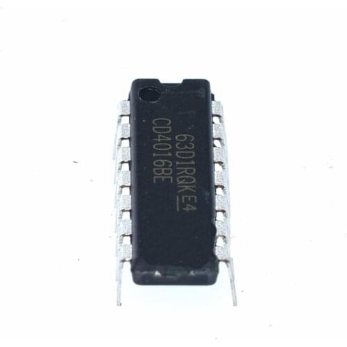 20pcs/lot new original CD4016 cd4016be in-line dip-14 logic chip bidirectional FET switch