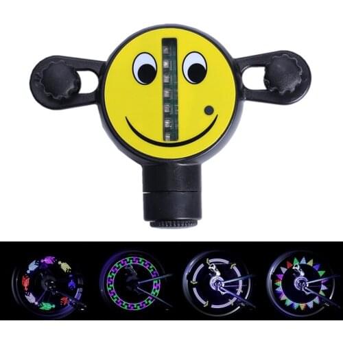 30 Pattern Bike Light LEDX12 Bicycle Decorative For Riding Smiley Hot Wheels Warning Light Spoke Lights Mountain Bike Accessorie