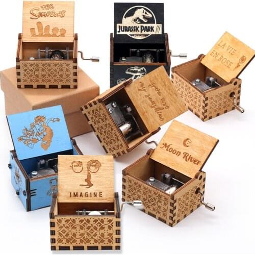 58 Kinds of Vintage Engravings You Are My Sunshine Melody Jurassic Park Hand-cranked Music Box Love Dad Love Mom Musical Drspshi