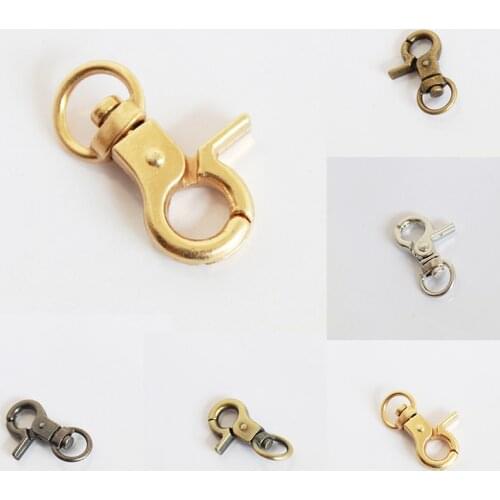 Bags Chains Hook Key Lobster retaining ring DIY Replacement Craft Dog Buckle Chain Ring Hook Bag Parts Metal Swivel Trigger Hook