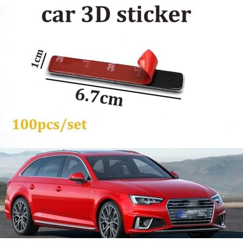 For A5 A6 A7 A8 Q1 Q3 Q5 Q7 100pcs 3D car body emblem sticker Metal car Side Badge Emblem Sticker Auto Rear Trunk Decal sticker