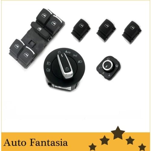 Chrome Interior Switches Combo (Auto Coming Home) for Volkswagen Golf MK6 -Free Shipping