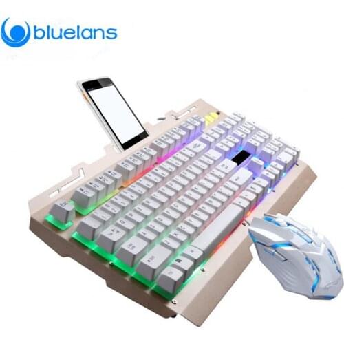 Gaming Keyboard and Mouse Combo,Wired Keyboard with Colorful Lights and Mouse for Gaming for PC/laptop/MAC