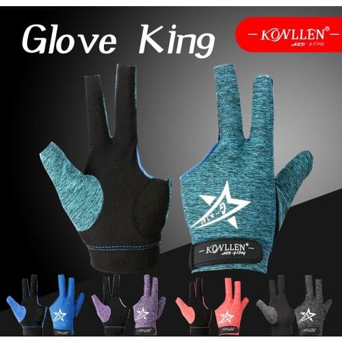 KONLLEN Pool Gloves Billiard Gloves Three Fingers Left Hand L/XL Glove-Open Finger Glove Snooker Cue Gloves Billiard Accessories
