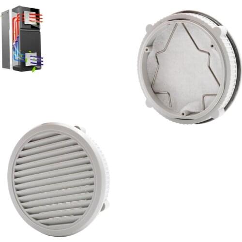 ZL9801A FU9801A Circular ventilation filter,Shutter,Dustproof net,IP44,fan filter air grille for AC DC 8025 8038 axial fan