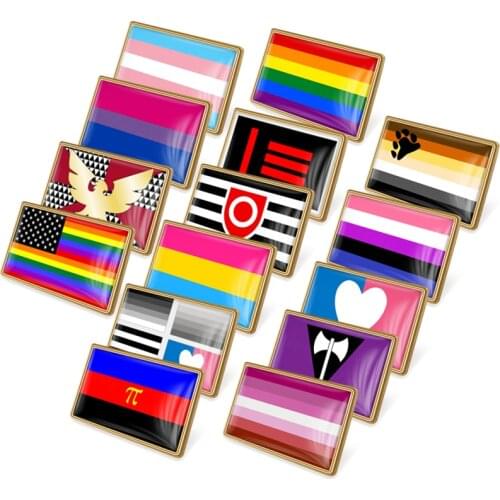 LGBT Gay Badge Bear Tolos Moats-Pride Transgender Pansexuality Master Slave Lipstick Lesbian Bisexual Rainbow Pride Lapel pins