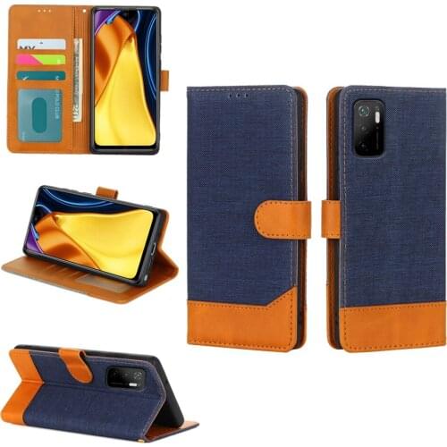 Fashion Cloth Pattern Phone Cover For Xiaomi Poco M3 Pro Case Wallet Flip Leather Protective Shell Book On Poco M3 Pro 5G Case