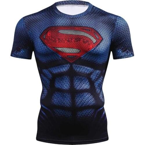 2021 New Brand Summer Fashion Casual T-shirt Fitness Compression T-shirt Mens Short Sleeve 3d Workout Top Mens T-shirt