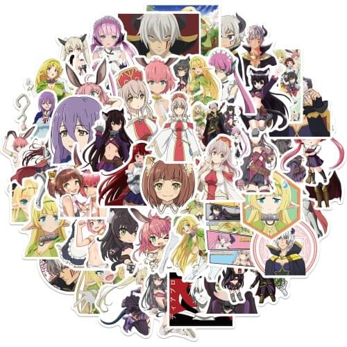 10/50Pcs/pack Japan Anime HOW NOT TO SUMMON A DEMON LORD Stickers for Kids Movie Moto Crapbook Phone Laptop Guiter Waterproof