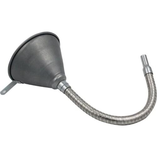 New Metal Oil Motorcycle Car Quad Boat Oil Funnel With Long-flexi Hose Pipe