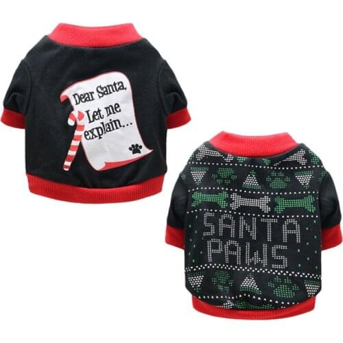 Pet Clothes For Christmas Carnival Puppy Shirt Tops Dog Fleece Costume Christmas Tree Vest T-shirt Pet Products Dog Accessories