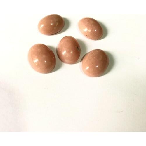 Wholesale 1pcs Natural Pink Opal Bead Cabochon Jewelry Ring Face 12x16mm 13x17mm 14x18mm Oval Gem stone Beads Cabochon
