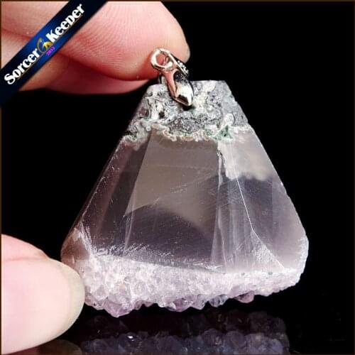 Womens Collares Gem Natural Amethysts Stone Pendant Necklace Quartz Purple Crystal Jewelry Loves Gift For Girlfriend TS719