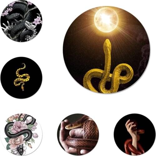 Hand Snake Flower Snake Art Badge Brooch Pin Accessories For Clothes Backpack Decoration gift