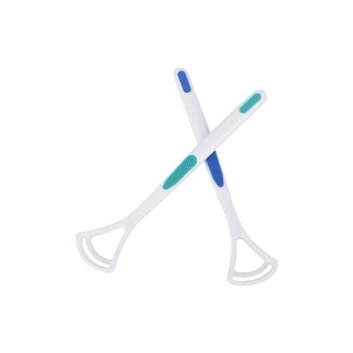 200sets 2pcs/set Oral Care Tongue Scraper Cleaner Fresh breath Make Oral Hygiene Toothbrush Tools Hygiene