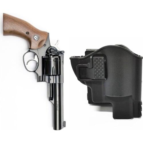 Tactical Plastic Steel 10mm Revolver Holster Pistol Case Right Hand Waist Belt Carrier Qucik Release Revolver Gun Holster