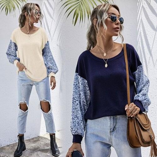 Woman Autumn Sweatersженские свитера Mujer Suéteres O-Neck Pull Patchwork Streetwear Women Pullovers Dropshipping Winter Clothes