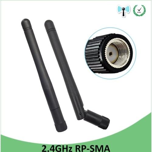 2.4 GHz WiFi Antenna 10pcs 3dBi Aerial RP-SMA Male Connector 2.4ghz antena wi fi antenne For Wireless Router Wifi Booster