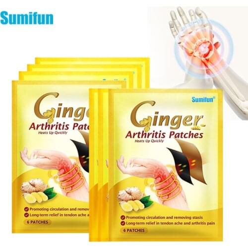 18pcs Ginger Tenosynovitis Patch Arthritis Joint Plaster Hand Wrist Thumb Finger Tendon Sheath Pain Relief Warm Sticker Massage