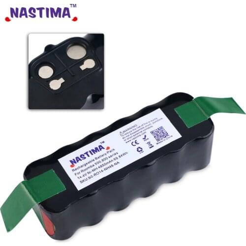 Nastima Ni-MH 14.4V 4850mAh Battery For iRobot Roomba R3 500,600,700,800 Series 530 552 560 570 580 595 620 650 770 780 870 880