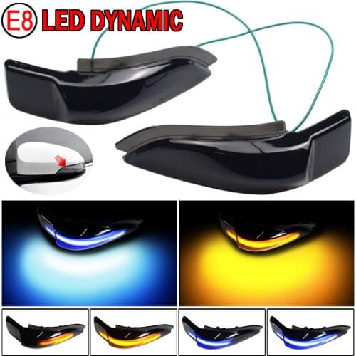 2pcs For Toyota Yaris XP150 2014-2019 Car Accessories LED Dynamic Turn Signal Side Wing Mirror Indicator Light Lamp