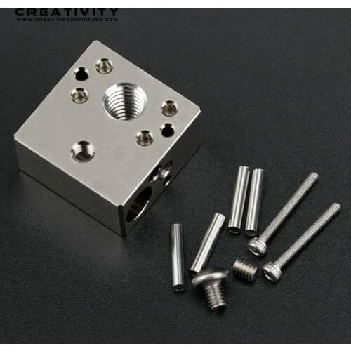 3D Printer Copper plating heater block Fits in Red Lizard Hotend Heating Block Super Precision Replacement Component