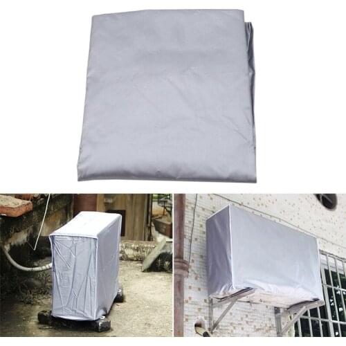 Air Conditioner Cover Anti-Dust Anti-Snow Waterproof Sunproof Conditioner Protectors for Outdoor XHC88