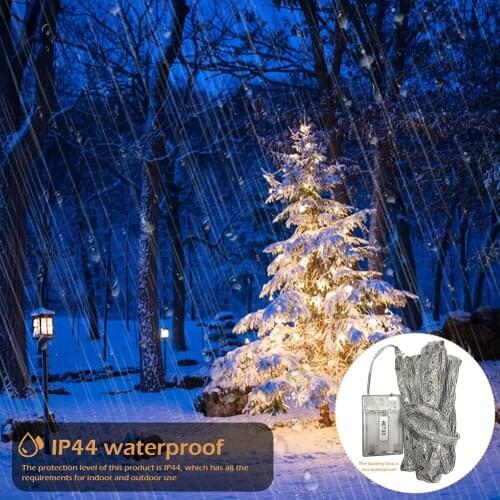 Wedding Home Indoor Decoration Fairy String Light for Christmas Tree Waterproof 40 LED Copper Wire Ribbon Bows