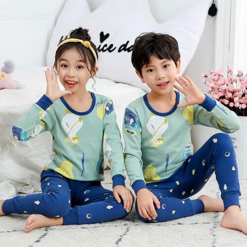 Kids thermal underwear autumn winter cotton and woolen childrens autumn clothes and long pants suits winter clothes