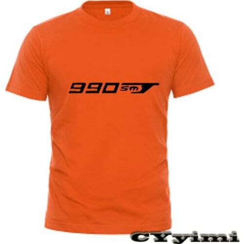 For KTM 990 SMT 990SMT 09 T Shirt Men New LOGO T-shirt 100% Cotton Summer Short Sleeve Round Neck Tees Male