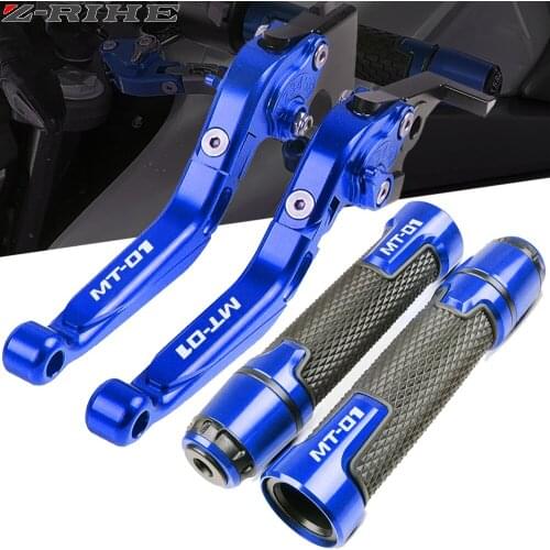 For YAMAHA MT 01 MT-01 MT01 2004-2009 2005 2006 2007 2008 Motorcycle CNC Brake Clutch Levers Handlebar knobs Handle Hand Grips