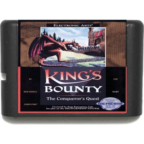 Kings Bounty - The Conquerors Quest 16 bit MD Game Card For Sega Mega Drive For Genesis